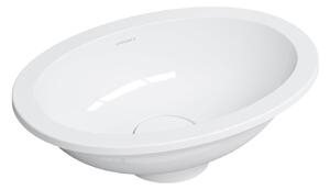Omnires Shell M+ umyvadlo 38x25 cm oválné pod pult bílá SHELL380UPBP