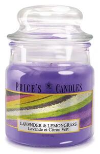 PRICE´S MINI svíčka ve skle Levandule&Lemongrass - hoření 30h