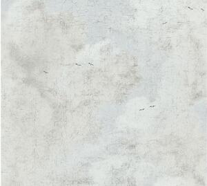 Vliesová tapeta na zeď History Of Art 37649-1 | 0,53 x 10,05 m | šedá, černá, modrá | A.S. Création