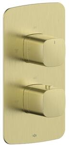 KFA Armatura Malaga Brushed Light Gold sprchová baterie pod omítku s termostatem zlatá 5759-001-31