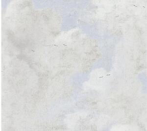 Vliesová tapeta na zeď History Of Art 37649-3 | 0,53 x 10,05 m | modrá, bílá, černá | A.S. Création