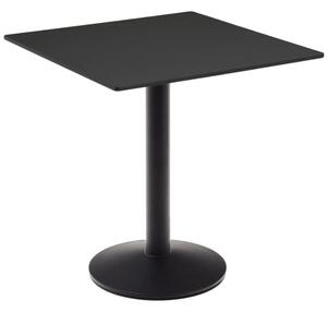 Černý bistro stolek Kave Home Esilda 68 x 68 cm