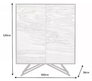Vysoká komoda MOUNTAIN SOUL WHITE 120 CM masiv akácie Nábytek | Úložné prostory | Komody | Vysoké