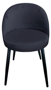 Černá čalouněná židle Glamon - Magic velvet 19