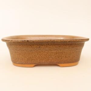 E-bonsai Keramická Miska 18 x 13 x 5,5 cm hnědá