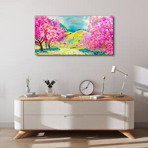 Obraz na plátně Obraz na plátně Abstrakce stromu kopce