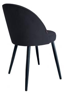 Černá čalouněná židle Glamon - Magic velvet 19