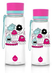 Sada 2 EQUA lahví Pink Monsters 400 ml + 600 ml ekologická plastová lahev na pití bez BPA