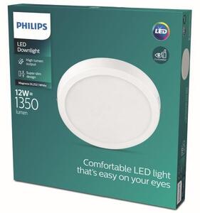 Philips 8719514328846 Magneos Slim LED stropní svítidlo | Teplá bílá | Bílá | 12W