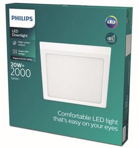 Philips 8719514328792 Magneos Slim LED stropní svítidlo | Teplá bílá | Bílá | 20W