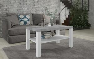 Obývací stolek Eleg bílý/beton