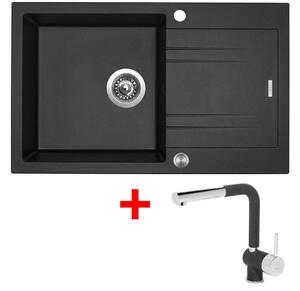 Set Sinks Linea 780 XC Metalblack + Mix 3 P GR