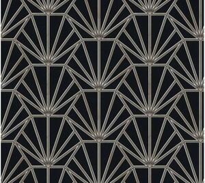 Vliesová tapeta na zeď Daniel Hechter 6 37528-1 | 0,53 x 10,05 m | černá, modrá | A.S. Création