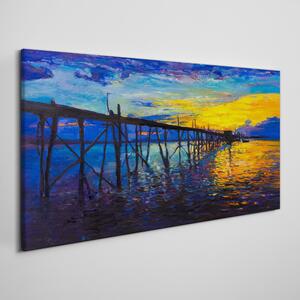 Obraz na plátně Obraz na plátně Abstrakce Pier Sunset