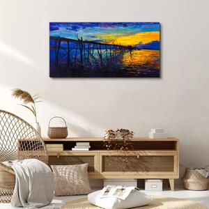 Obraz na plátně Obraz na plátně Abstrakce Pier Sunset