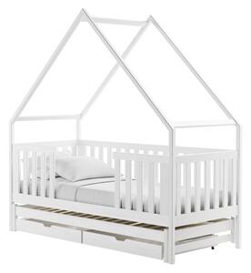 Legno Dětská rozkládací postel Magda bílá Rozměr (cm): 80x180