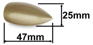 Garnýž kovová 120 cm jednořadá 16 špice zlatá antik