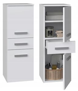 Koupelnová skříňka TopEshop bílá se 2 dvířky a 1 zásuvkou 30x30x85 cm