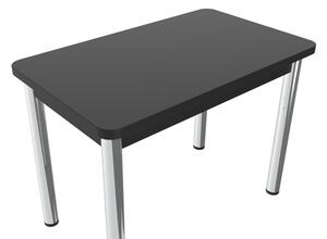 Černý jídelní stůl kovové nohy Lithe