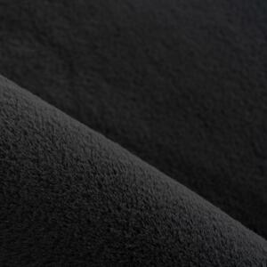 Vopi | Kusový koberec kruh Pouffy 5100 black - Kruh 120 cm průměr