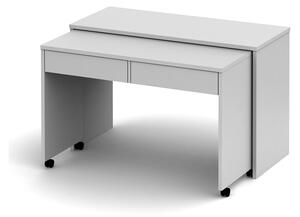 TEMPO Rozkládací PC stůl se šuplíky, bílá, Versal NEW
