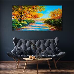 Obraz na plátně Obraz na plátně Strom cesta podzimní příroda