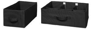 LIVARNO home Úložný box (černá, organizér do zásuvky) (100365683005)