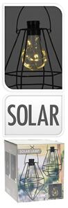 ProGarden Exteriérové závěsné solární svítidlo 1, 1x černé drátěné stínidlo