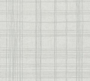 A.S. Création | Vliesová tapeta na zeď Metropolitan Stories 2 37919-1 | 0,53 x 10,05 m | bílá, krémová, metalická