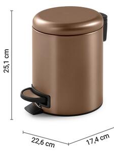 Gedy - Odpadkový koš POTTY 3 l Soft Close bronzová