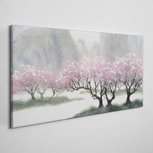 Obraz na plátně Obraz na plátně Zimní sníh strom květy