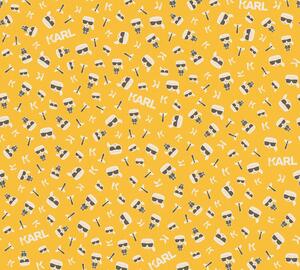 A.S. Création | Vliesová tapeta na zeď Karl Lagerfeld 37843-4 | 0,53 x 10,05 m | bílá, černá, žlutá