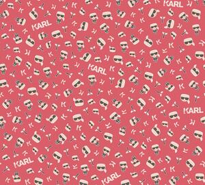 A.S. Création | Vliesová tapeta na zeď Karl Lagerfeld 37843-5 | 0,53 x 10,05 m | červená, bílá, černá
