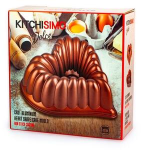Forma na bábovku KITCHISIMO Dolce 27cm srdce
