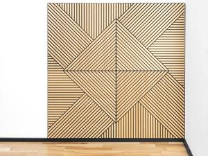 Woodele Hudu obkladový panel 60 x 60 cm Dub dýha ks / 0,36 m2