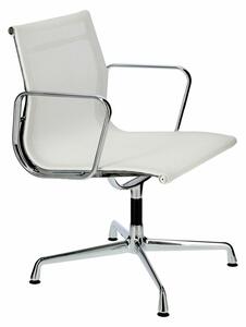 Židle kancelářská CH1108 bílá síťovina chrom inspirovaná EA108