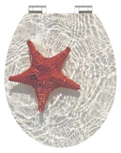 Eisl Sanitär WC prkénko MDF Soft Close Red Starfish High Gloss 80541