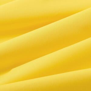 Goldea oválný ubrus 100% bavlněné plátno - žlutý 120 x 180 cm