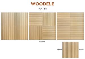 Woodele Ratsi obkladový panel 60 x 60 cm Dub dýha ks / 0,36 m2