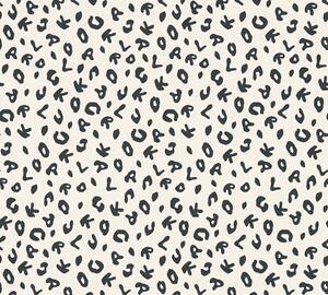 A.S. Création | Vliesová tapeta na zeď Karl Lagerfeld 37856-2 | 0,53 x 10,05 m | bílá, černá