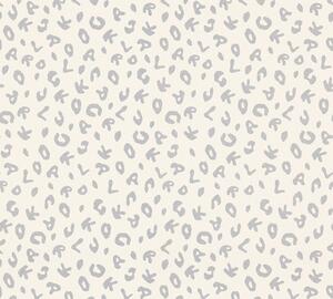 A.S. Création | Vliesová tapeta na zeď Karl Lagerfeld 37856-1 | 0,53 x 10,05 m | bílá, metalická, šedá