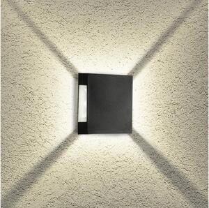 Brilagi - LED Venkovní nástěnné svítidlo QUADRAY LED/4W/230V černá IP65