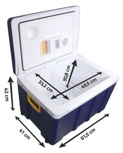 Chladící box pojízdný 60W/230/12V 50 l modrá/žlutá