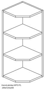 Kuchyňská skříňka ALINA / bílá - VÝPRODEJ Typ: Horní skříňka ALINA WO 20 s1