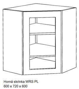 Kuchyňská skříňka ALINA / bílá - VÝPRODEJ Typ: Horní skříňka ALINA WO 20 s1
