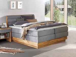 Postel boxspring s úložným prostorem KARISSA 2 dub masiv plocha spaní 160x200
