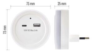 EMOS LED noční světlo P3323 s fotosenzorem do zásuvky 1456000200