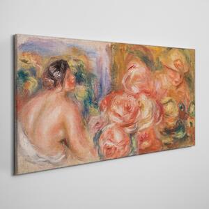 Obraz na plátně Obraz na plátně Abstrakce žena květiny