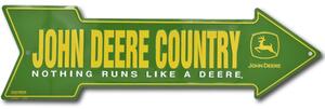 Plechová cedule John Deere Country arrow 15 cm x 50 cm