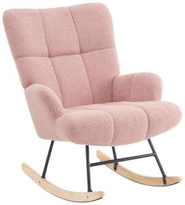 HOUPACÍ ŽIDLE, dřevo, kov, textil, růžová P & B - Křesla klasická, Online Only